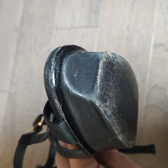 Yves Saint Laurent Tribute Leather Platform Sandal - Picture 9 of 14